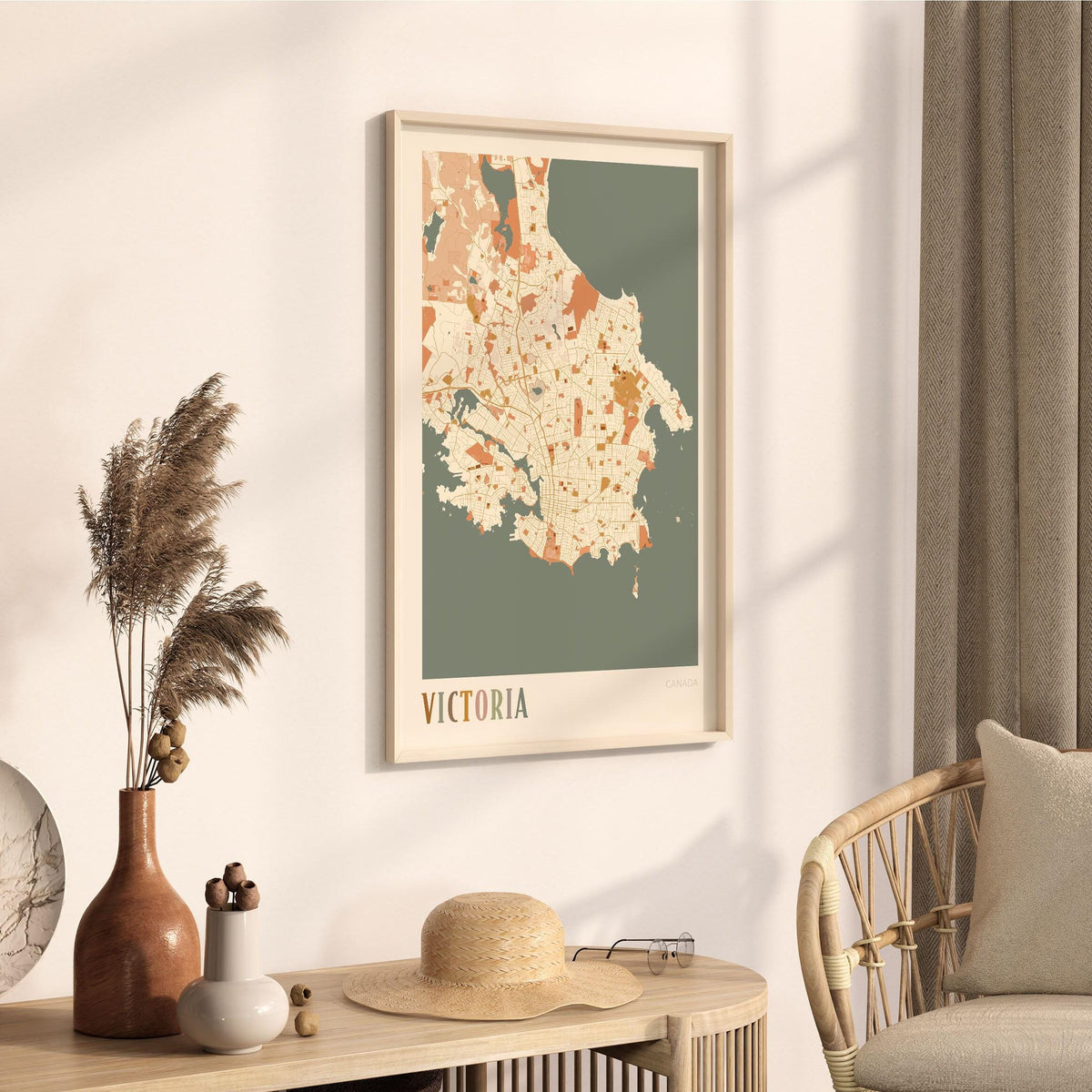 victoria, british columbia map poster - image 2