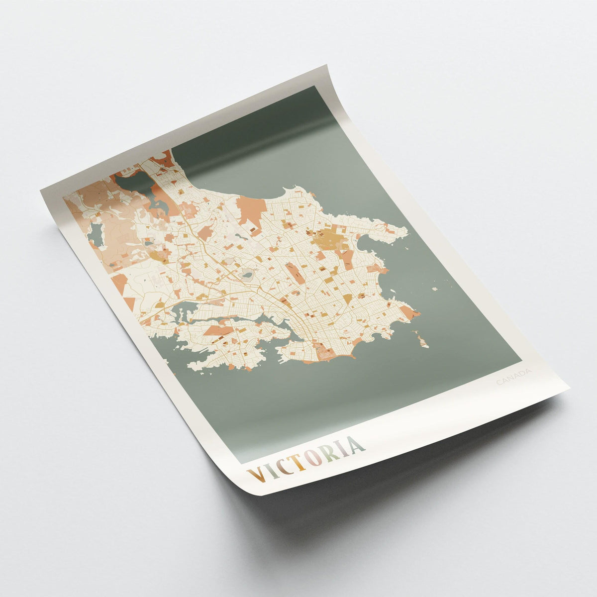 victoria, british columbia map poster - image 3