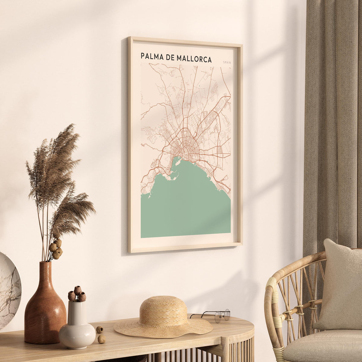 palma de mallorca spain map poster - image 2