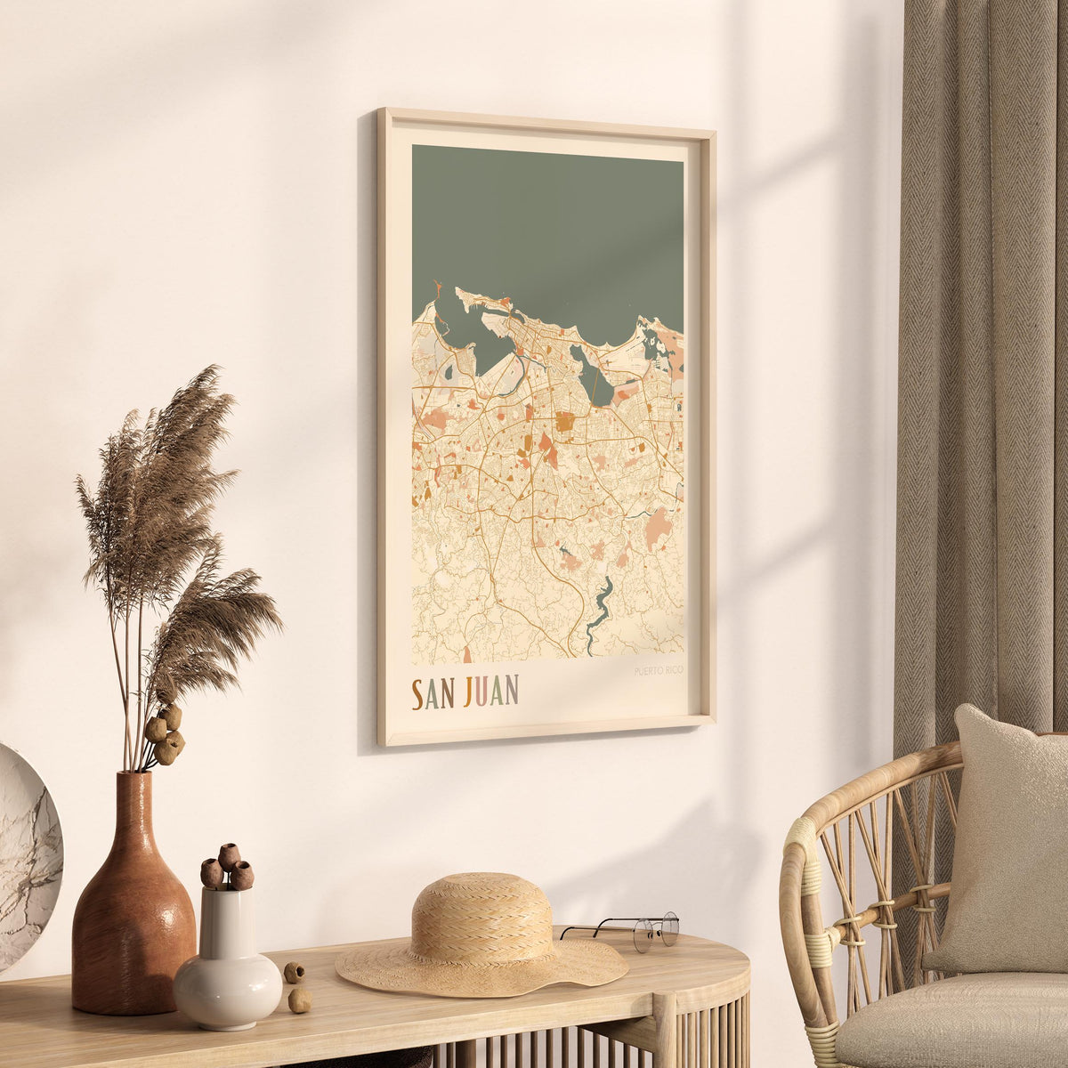 san juan, united states map poster - image 2