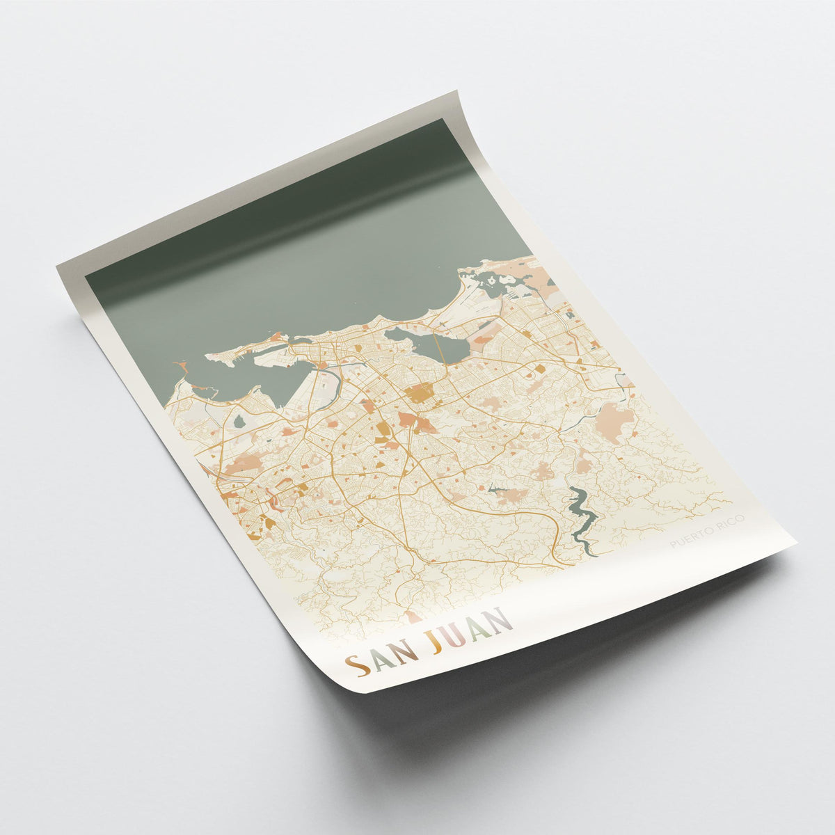 san juan, united states map poster - image 4
