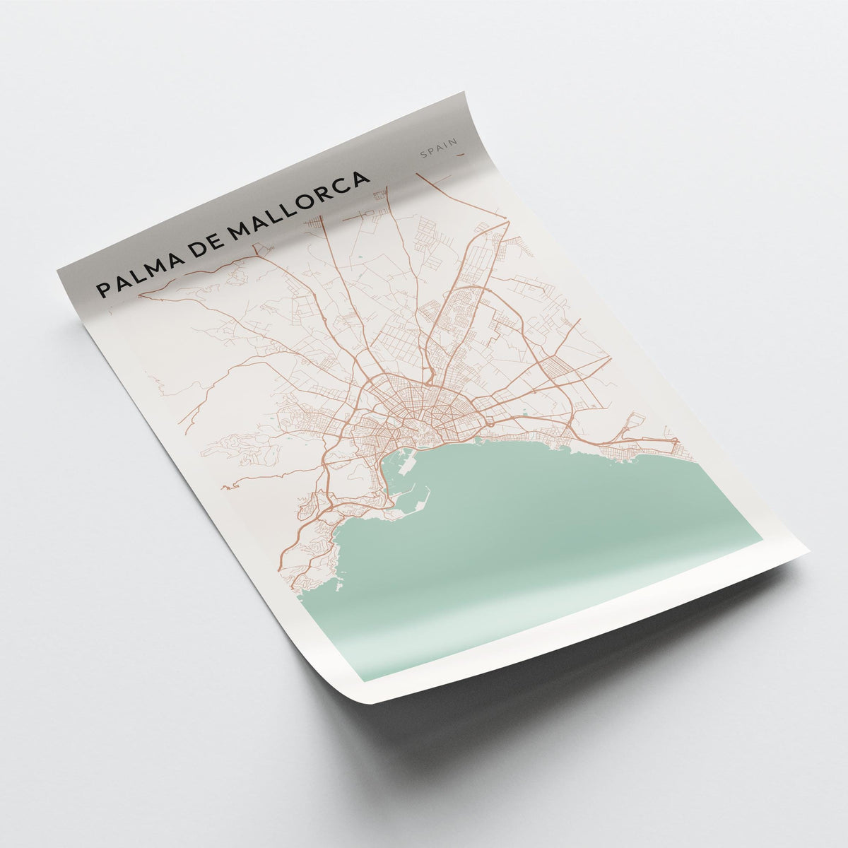 palma de mallorca spain map poster - image 4