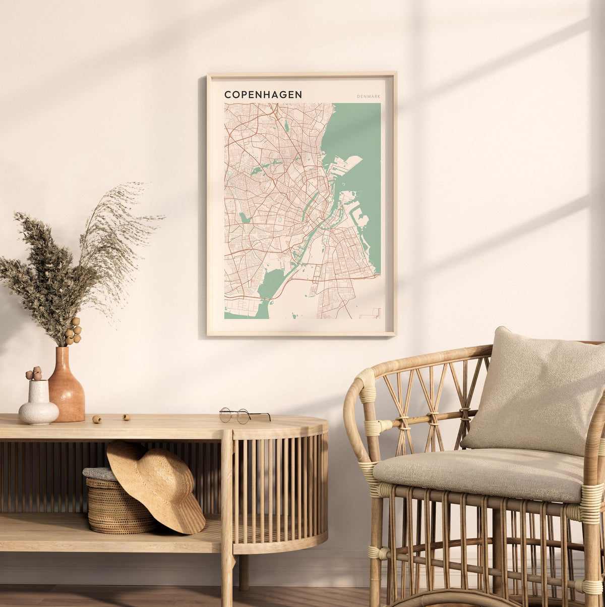 copenhagen denmark map poster - image 3