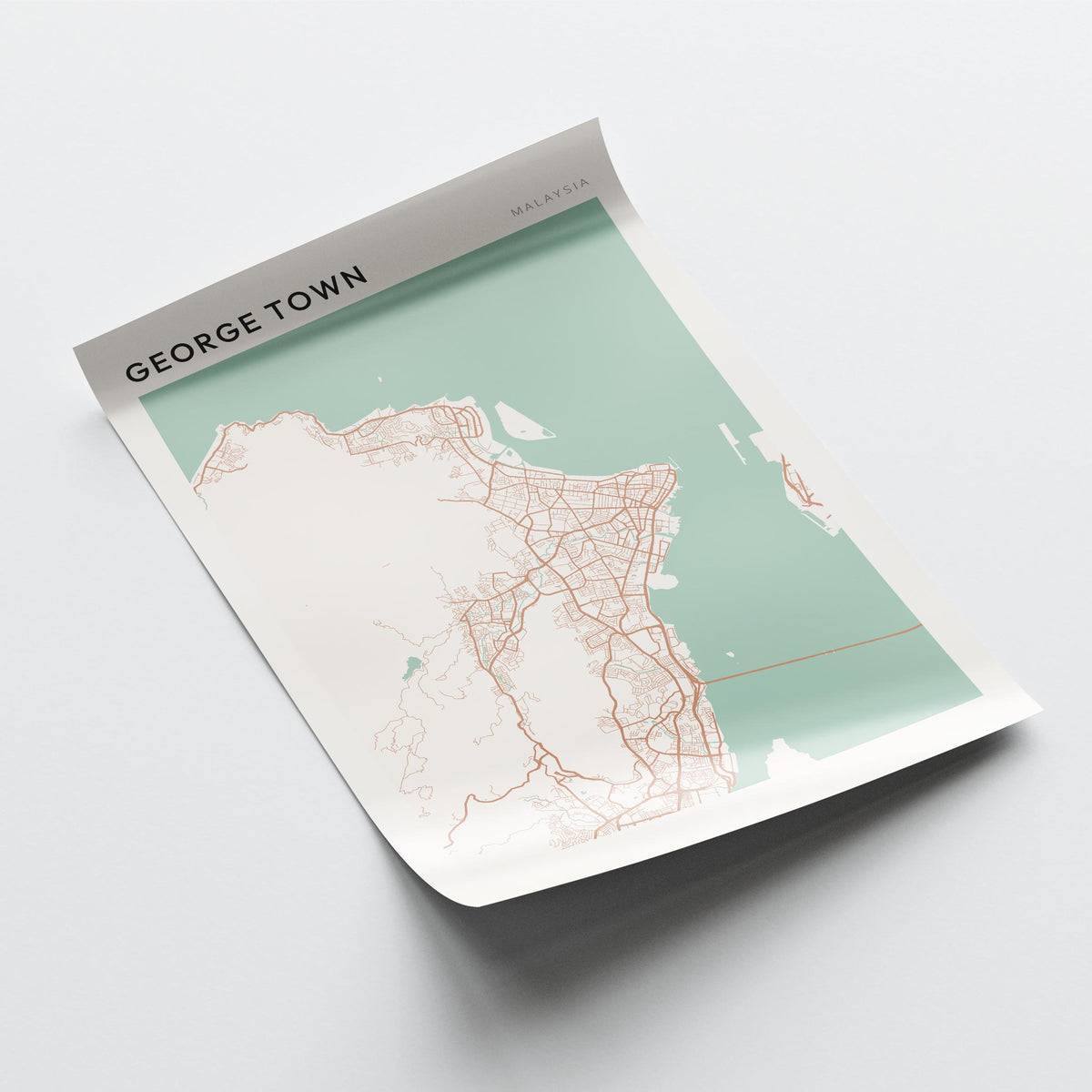 george town, malaysia map poster - image 4