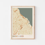 buenos aires, argentina map poster - image 1