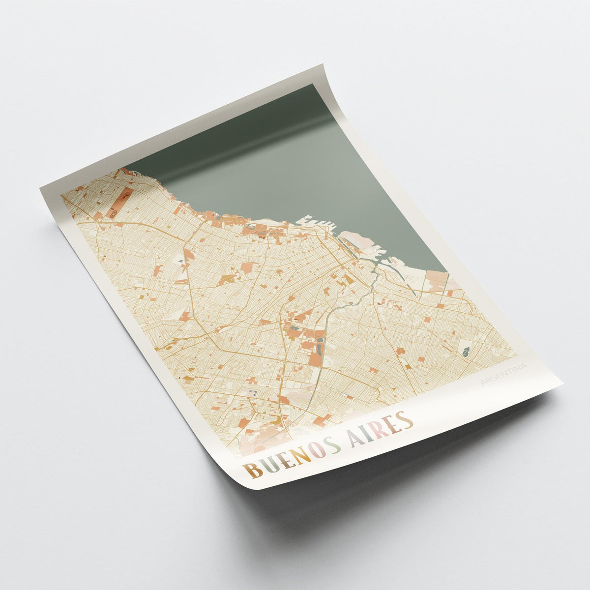 buenos aires, argentina map poster - image 4