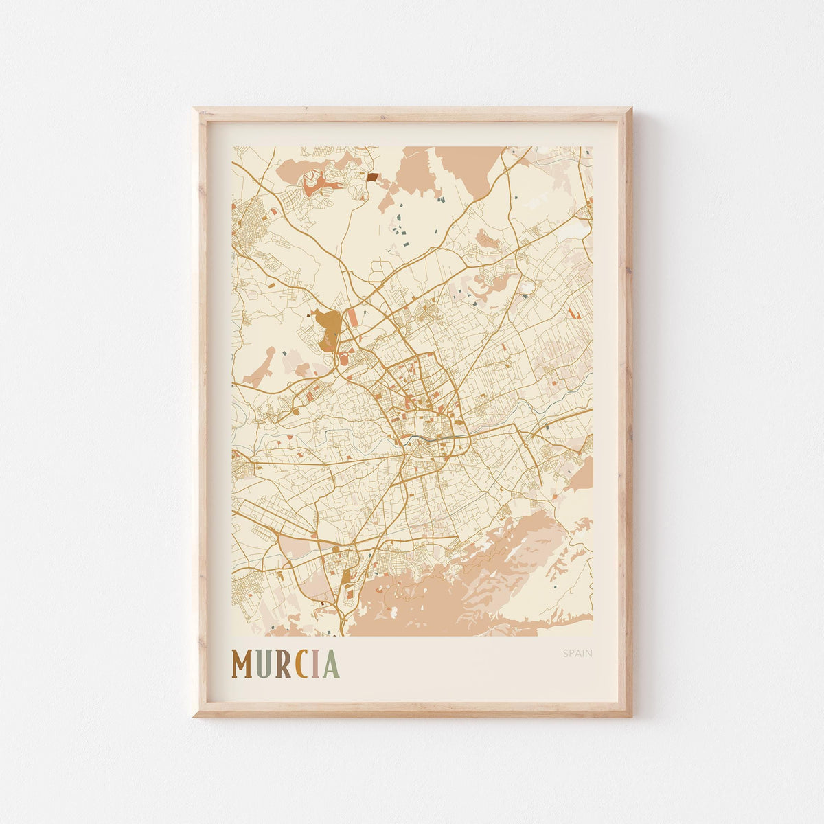 murcia spain map poster - image 1