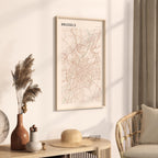 brussels belgium map poster - image 2