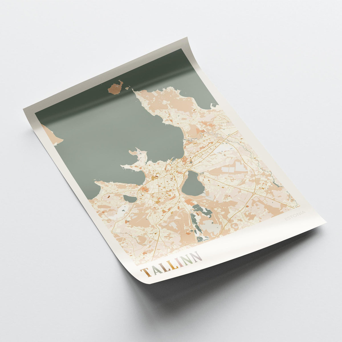 tallinn estonia map poster - image 4