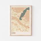como italy map poster - image 1