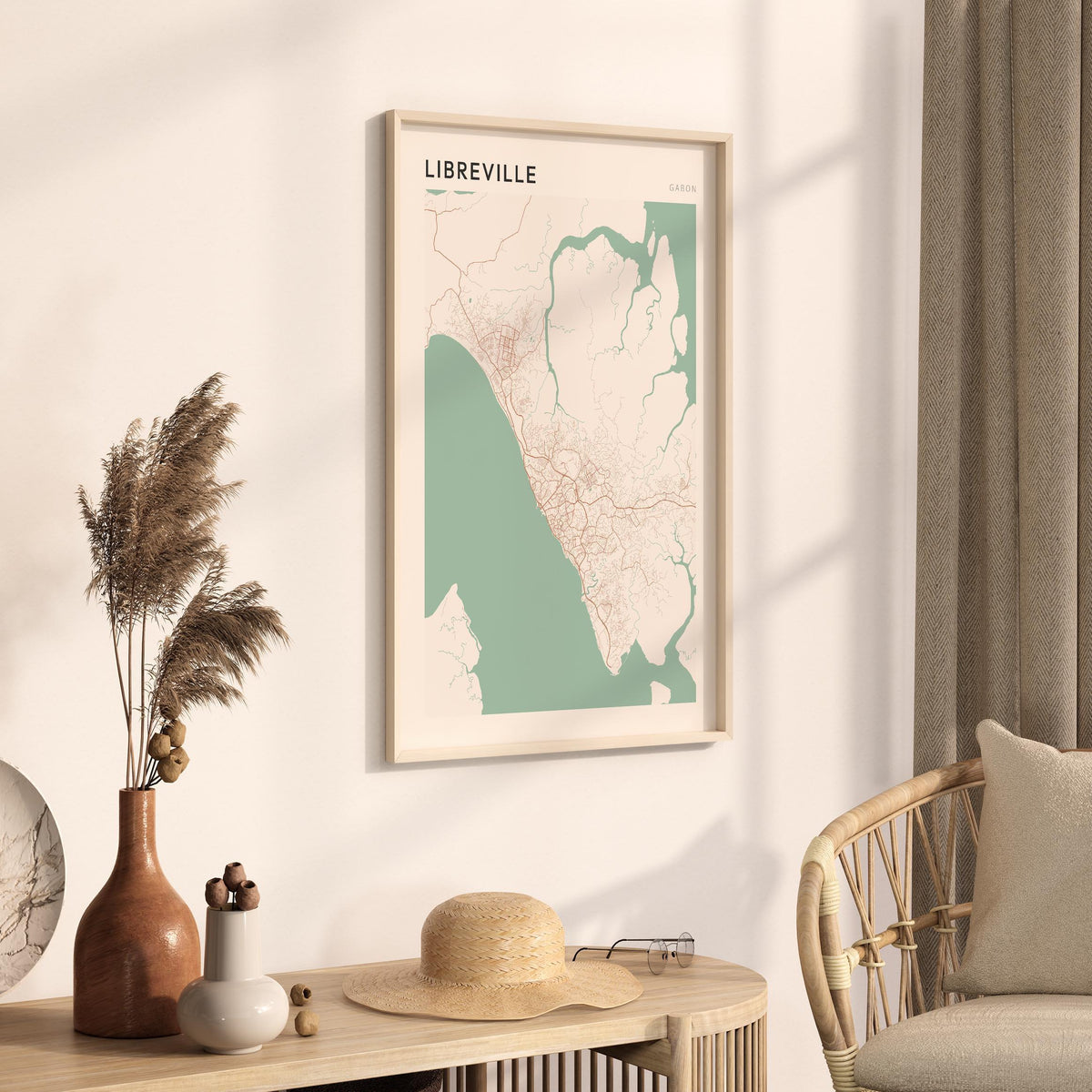 libreville, gabon map poster - image 2