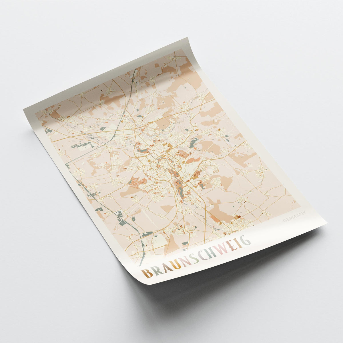 braunschweig germany map poster - image 4