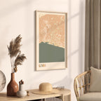 genoa italy map poster - image 2
