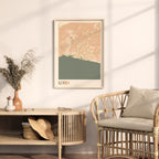 genoa italy map poster - image 3