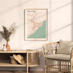santa cruz spain map poster - image 3