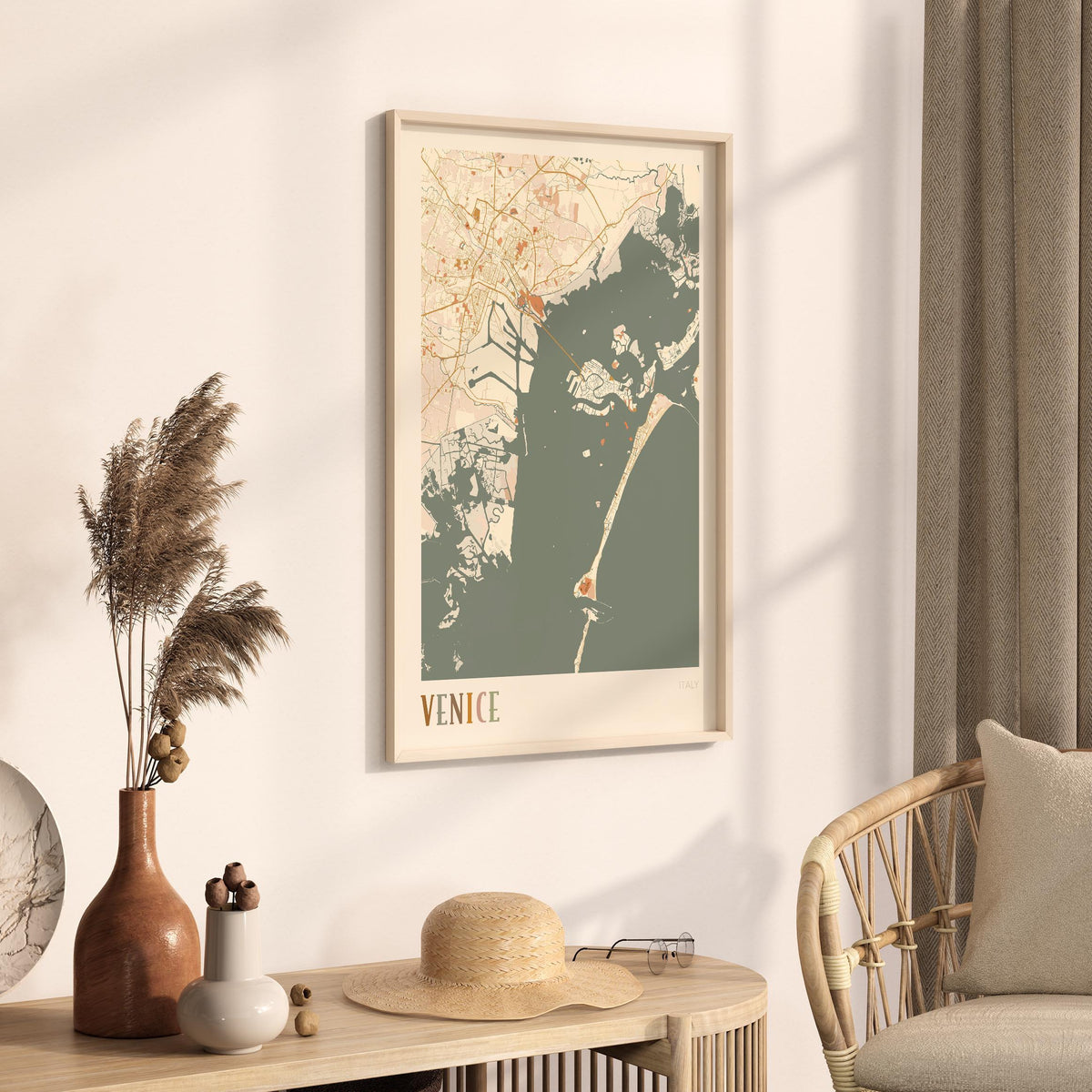 venice italy map poster - image 2