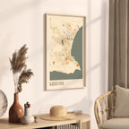 gqeberha, south africa map poster - image 2