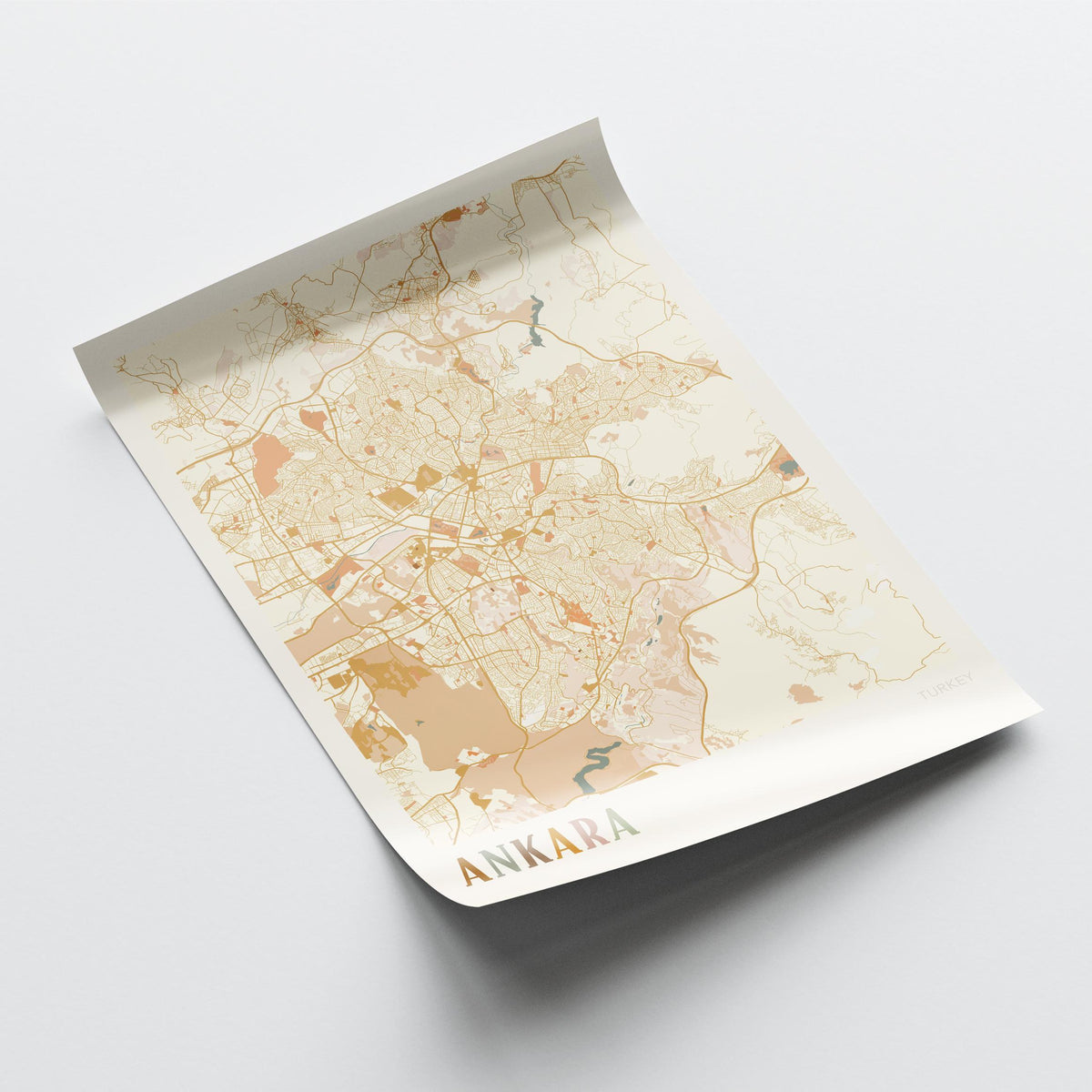 ankara, turkey map poster - image 4