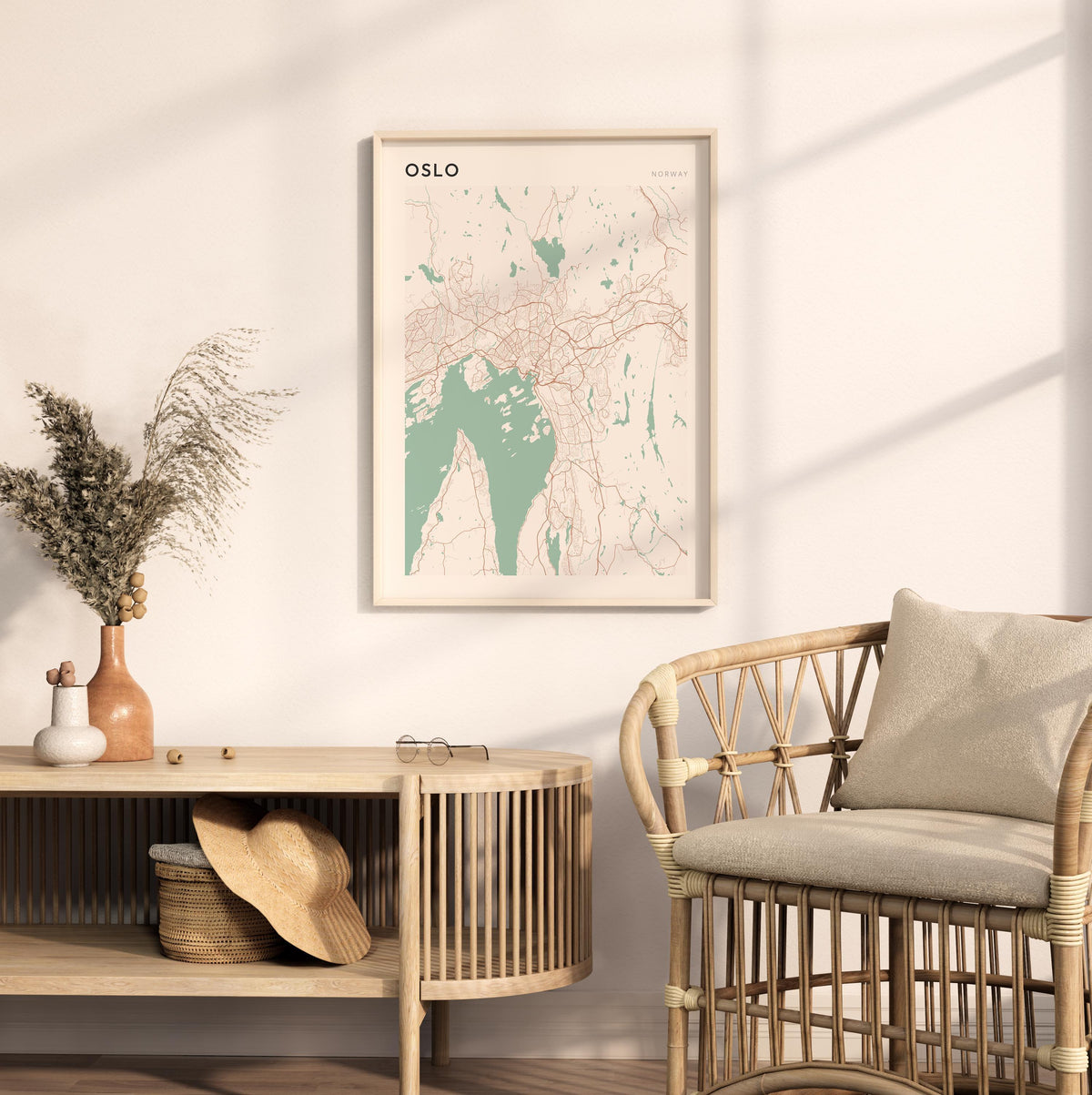 oslo norway map poster - image 3
