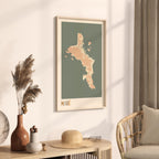 mahe, seychelles map poster - image 3