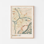 dordrecht netherlands map poster - image 1