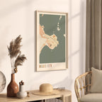 belize city, belize map poster - image 2