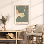 belize city, belize map poster - image 3