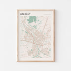 utrecht netherlands map poster - image 1