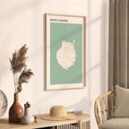 gran canaria spain map poster - image 2