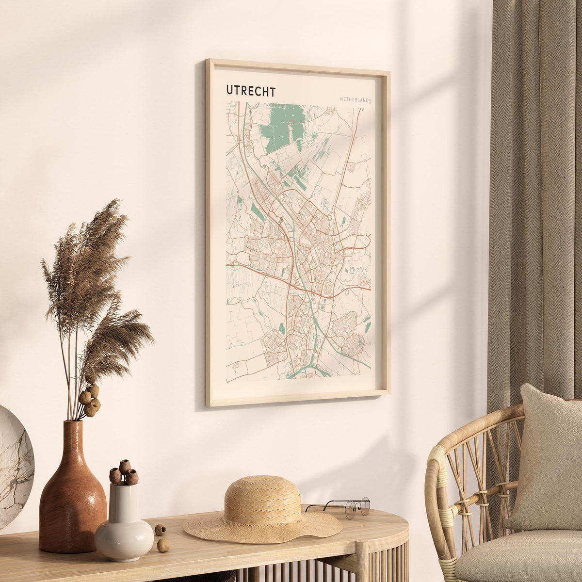 utrecht netherlands map poster - image 2