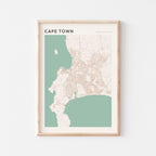 cape town, south africa map poster - image 1