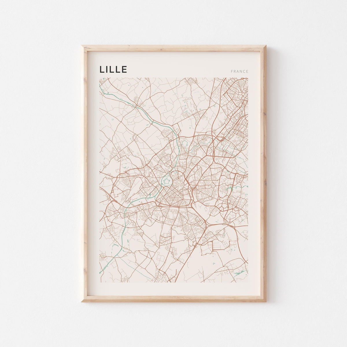 lille france map poster - image 1