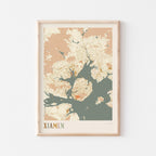 xiamen, china map poster - image 1