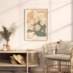 xiamen, china map poster - image 3