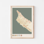 oranjestad, aruba map poster - image 1
