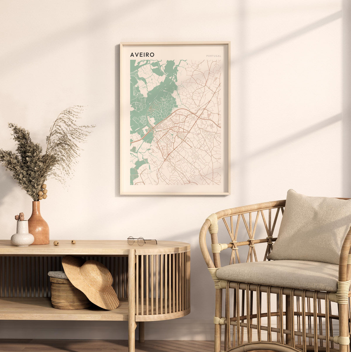 aveiro portugal map poster - image 3
