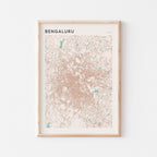 bengaluru, india map poster - image 1