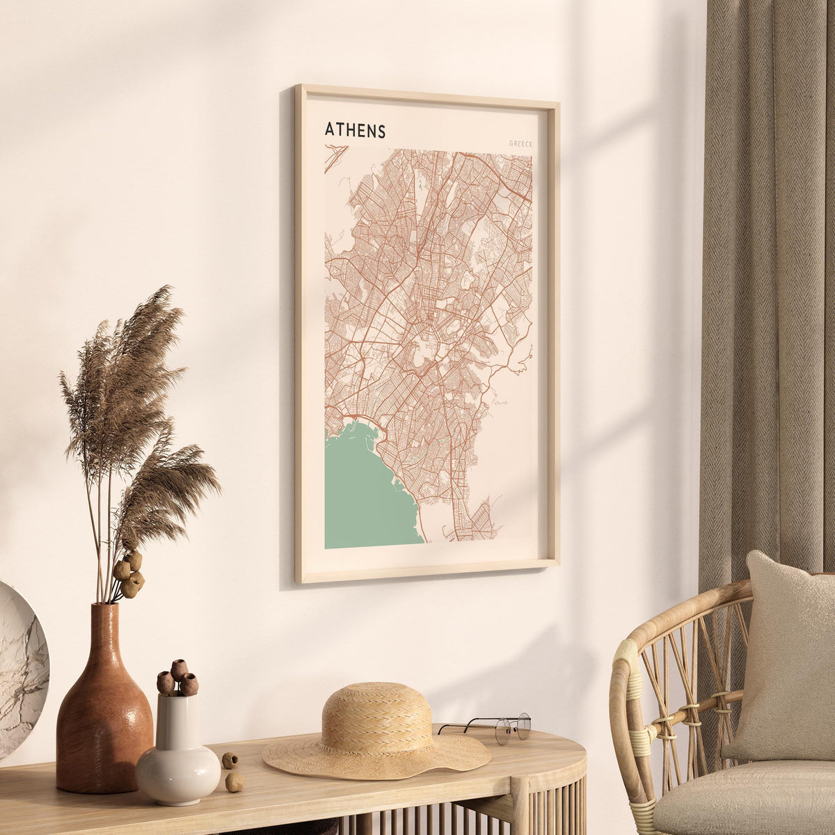 athens greece map poster - image 2