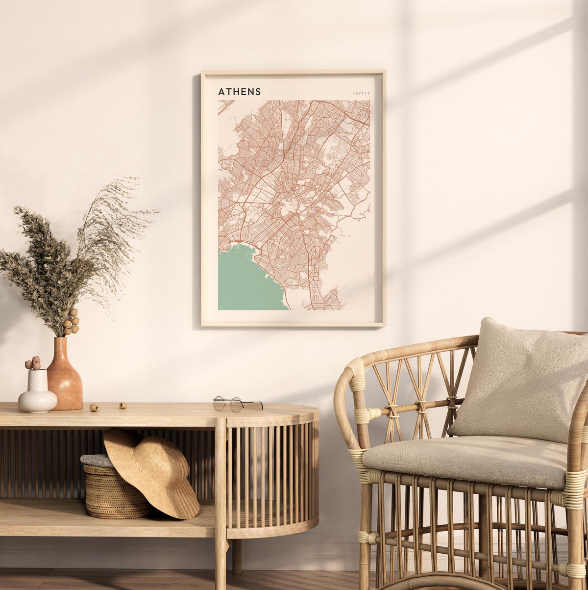 athens greece map poster - image 3