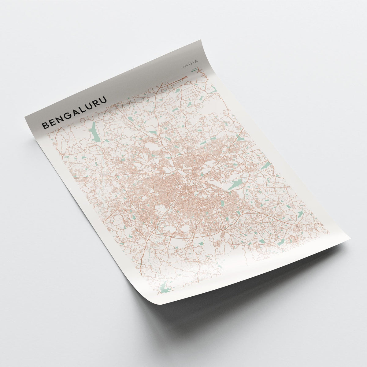 bengaluru, india map poster - image 4