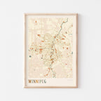 winnipeg, manitoba map poster - image 1