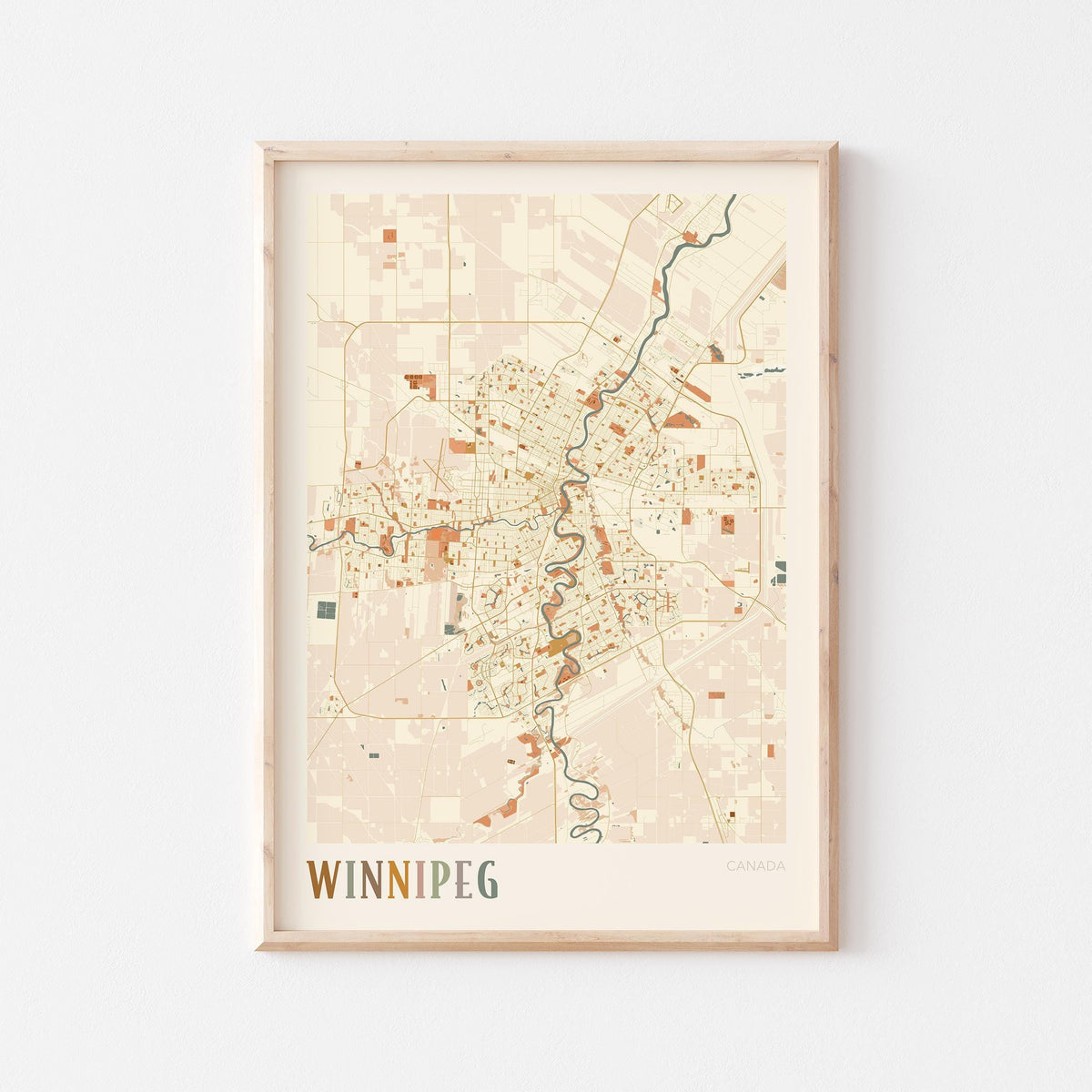 winnipeg, manitoba map poster - image 1