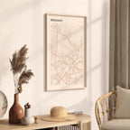 bergamo italy map poster - image 2
