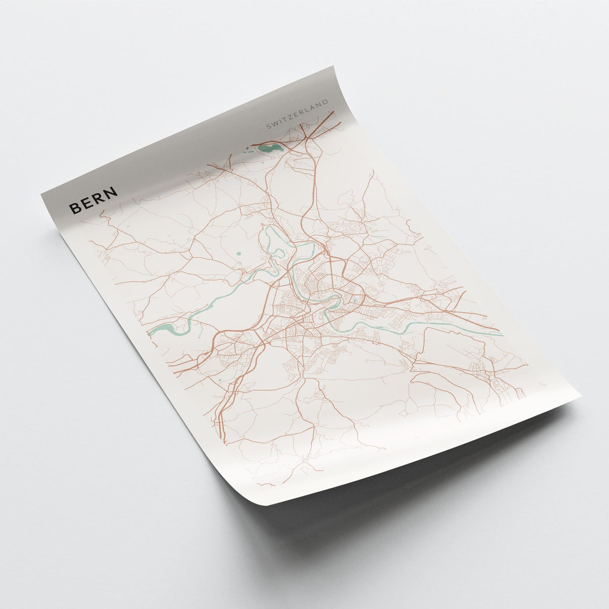 bern switzerland map poster - image 4