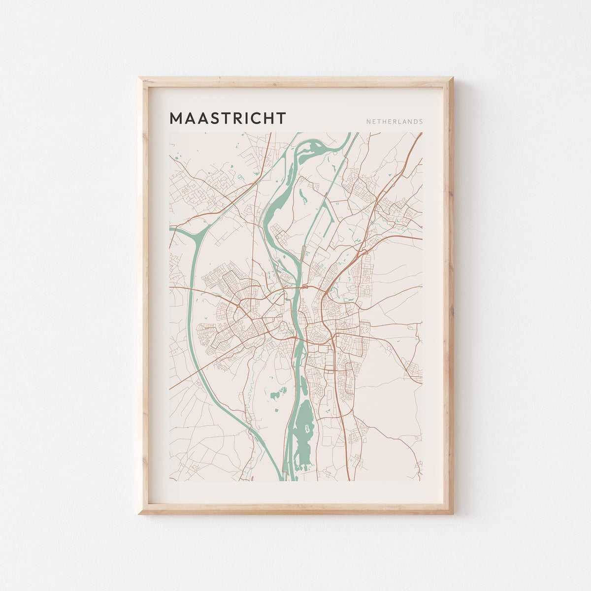 maastricht netherlands map poster - image 1