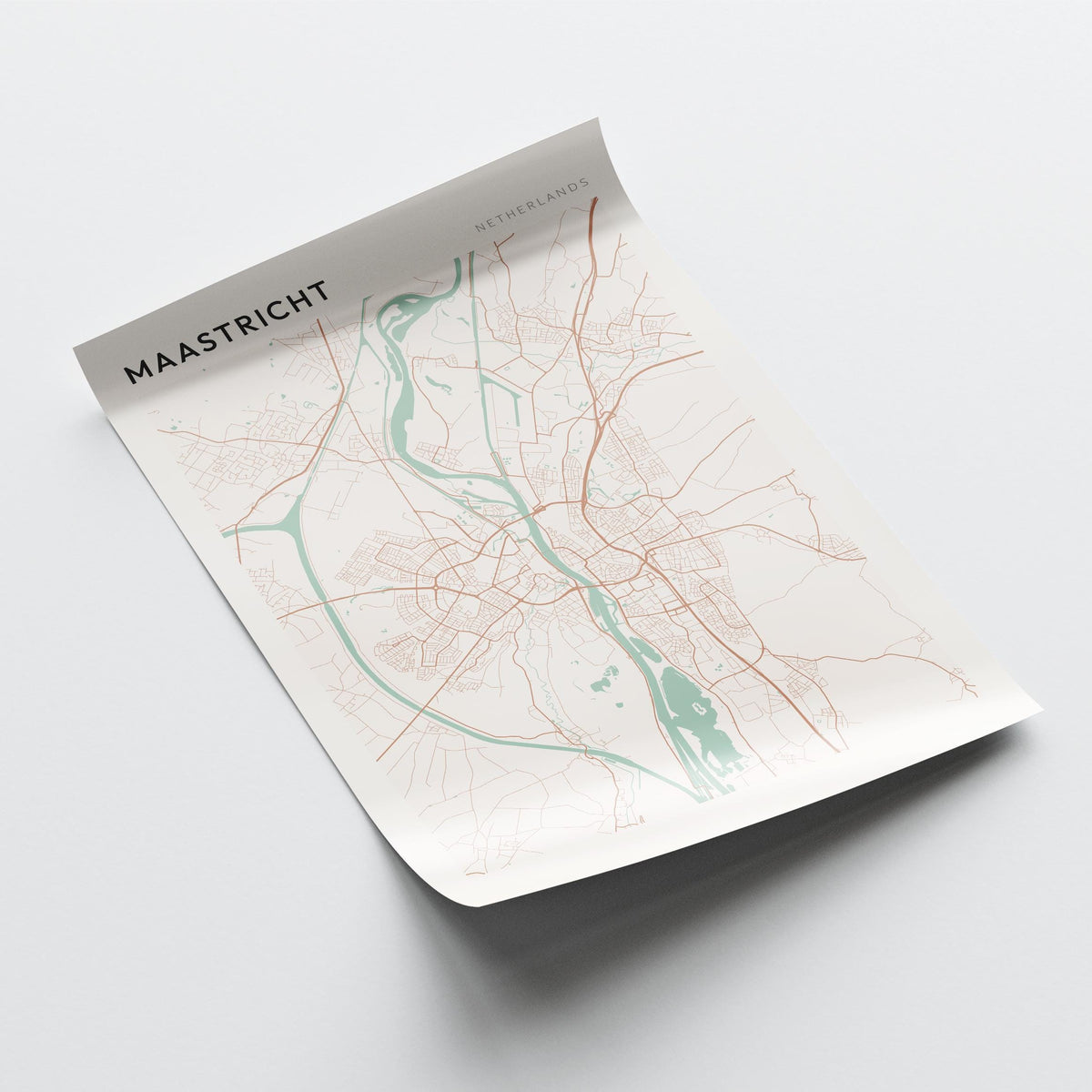 maastricht netherlands map poster - image 4