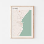 timaru, new zealand map poster - image 1