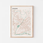angers france map poster - image 1