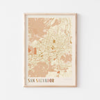 san salvador, el salvador map poster - image 1