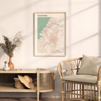 taichung, taiwan map poster - image 3